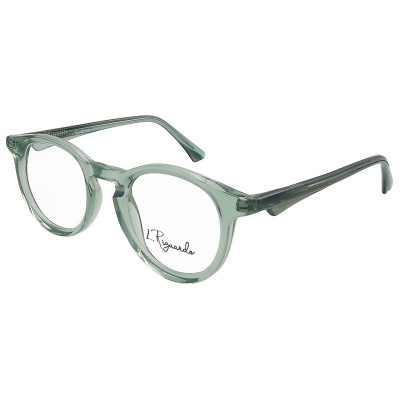 Круглая маленькая пластиковая оправа L. Riguardo 94916 C3 (42-21-145), зелёный.
