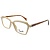 Женская пластиковая оправа L. Riguardo 94928 C1 (53-15-145), бежевый.