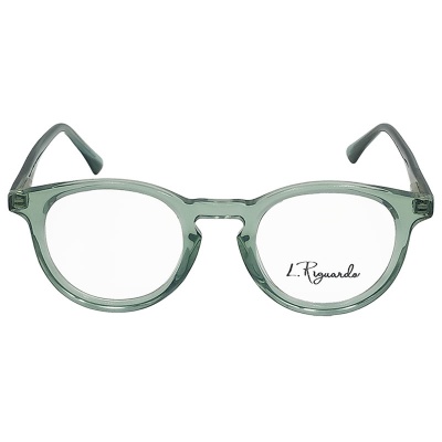 Круглая маленькая пластиковая оправа L. Riguardo 94916 C3 (42-21-145), зелёный.